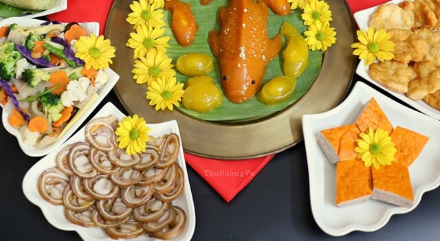 Gợi ý mâm cỗ cúng ông Công ông Táo đầy đủ và đẹp mắt, ý nghĩa ai cũng thực hiện được - 3