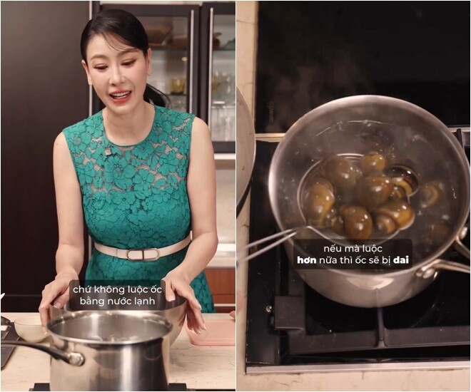 Người đẹp tiết lộ: Mọi người biết không? Bình thường Kiều Anh rất là xuề xòa, nhưng mà khi nấu ăn rất kỹ tính luôn. Bởi vì đối với Kiều Anh, nếu muốn có một món ăn ngon thì chúng ta cần phải có nguyên liệu thật là tươi ngon, sơ chế phải thật là kỹ càng. Không bao giờ mình có thể ẩu tả để bỏ qua các bước được. Và khi nấu, tất cả các bước cần phải thật là kỹ lưỡng thì mới có được một món ăn ngon và chuẩn vị.