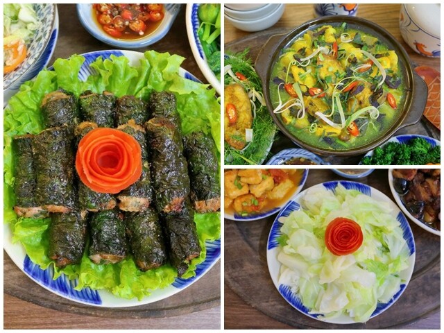 Bữa cơm ngon miệng, hấp dẫn.