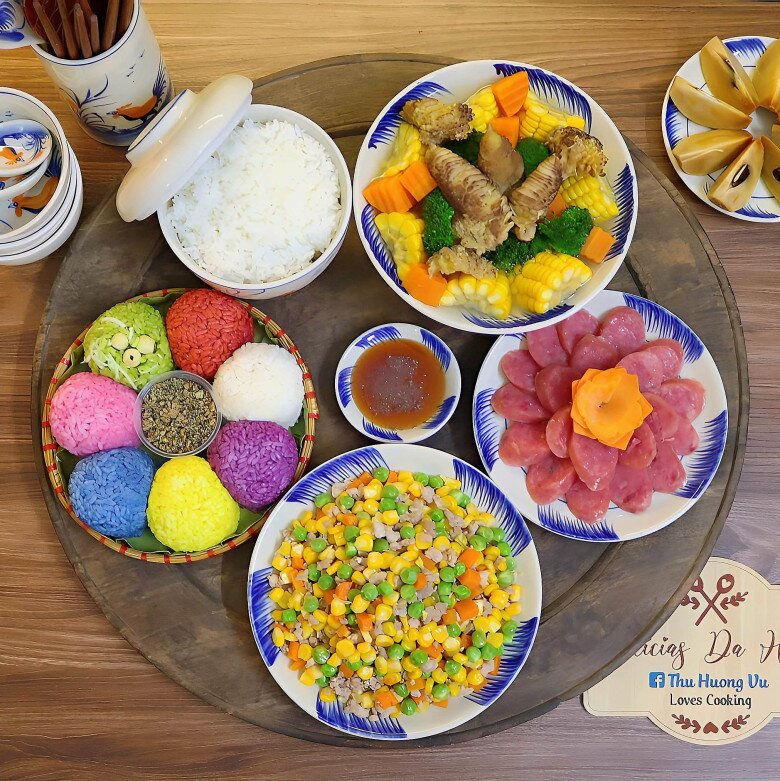 Bữa cơm tối hấp dẫn.