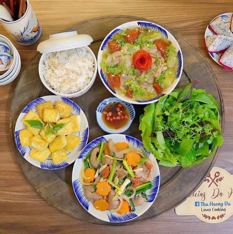 Bữa tối 120 nghìn đồng hấp dẫn cho gia đình.