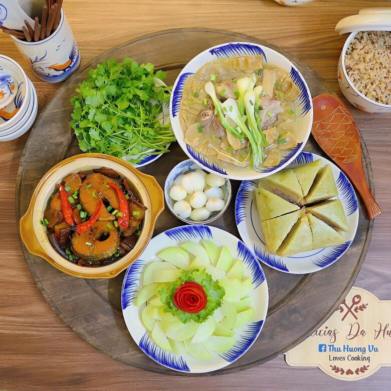 Cơm tối ngon miệng.