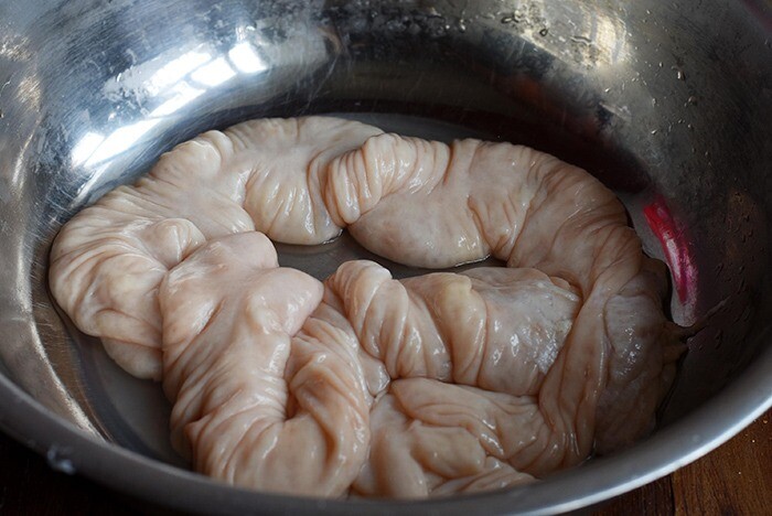 L&ograve;ng gi&agrave; đ&atilde; sạch bong, sẵn s&agrave;ng chế biến