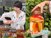 Bếp Eva - "Phú bà" tự nhận là đầu bếp số 1 Nam Từ Liêm làm dưa muối cầu vồng đẹp mắt, lợi khuẩn hơn cả sữa chua