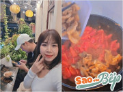 Bếp Eva - Vợ Mạnh Trường làm món ăn tuổi thơ cứu cánh ngày rét, fan ngỡ ngàng: "Nhà giàu cũng ăn món này à?"