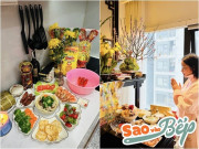 Bếp Eva - Chiêm ngưỡng mâm cỗ cúng ông công ông Táo của sao Việt: Người cầu kỳ gần chục món, người giản đơn