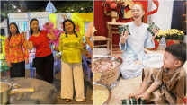Sao Việt gói bánh chưng: NSND Trịnh Kim Chi nhảy múa bên nồi bánh, Minh Hằng "gây bão" khi tự khen