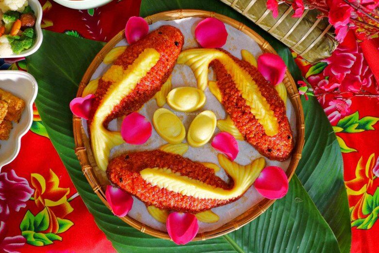 Nấu xôi gấc cúng ông Công ông Táo, thêm thứ này của con gà, hạt nếp căng bóng dẻo thơm, màu đỏ đẹp hút tài lộc, may mắn - 6