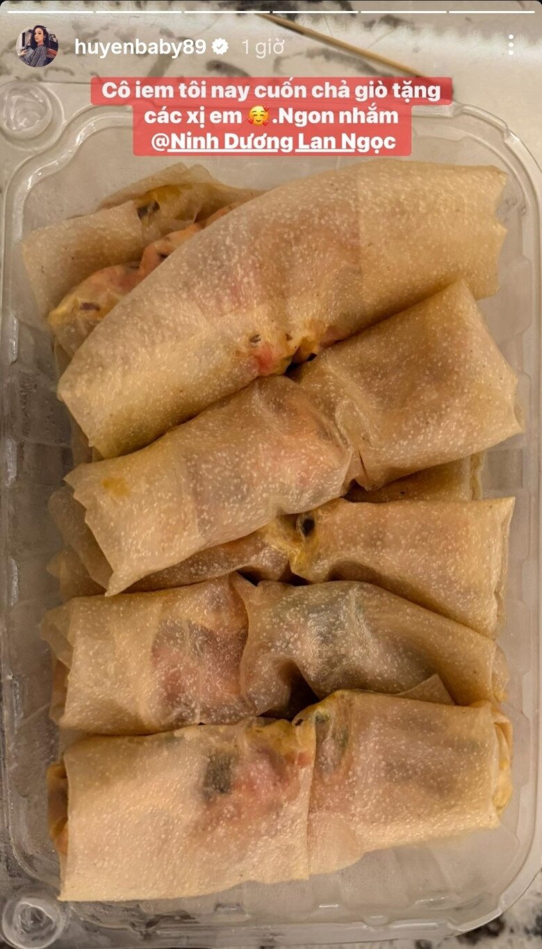 Ninh Dương Lan Ngọc làm chả giò tặng bạn bè showbiz, người vui thì ít người lo thì nhiều - 3