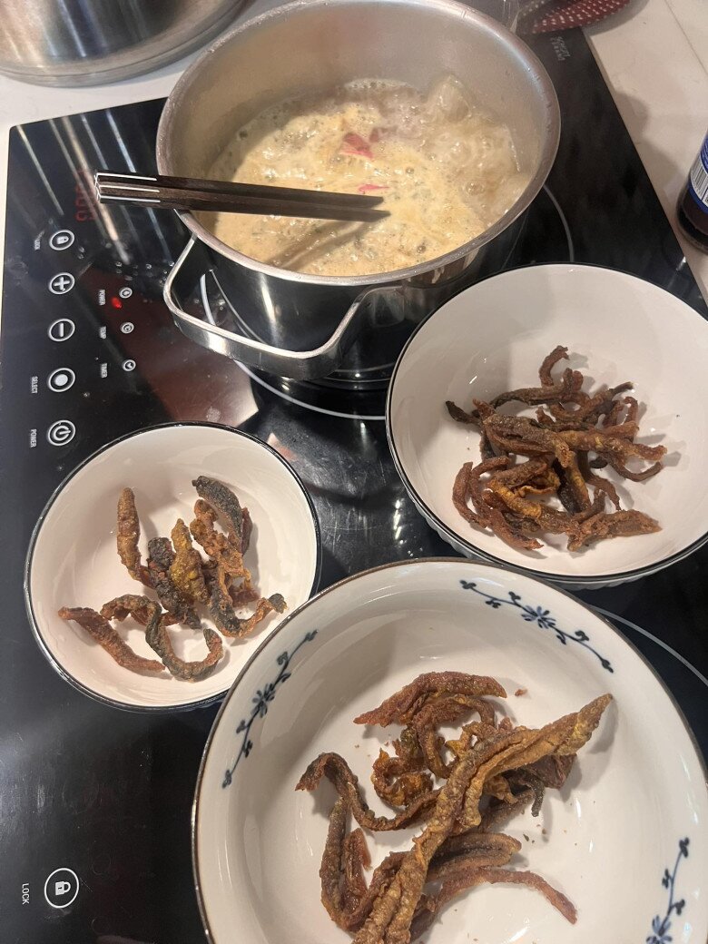 NSND Xuân Bắc khoe bữa cơm nguội và nói amp;#34;không ăn là mình tồiamp;#34;, còn nghi Bi Béo ăn thừa - 9