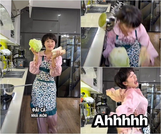 Thất bại ngay phút đầu khi giới thiệu món bắp cải và nấm nhưng Hoàng Kim Ngọc tiếp tục chứng minh mình có thể nấu ăn. Cô còn hài hước tự nhận là Chef số 1 Nam Từ Liêm.