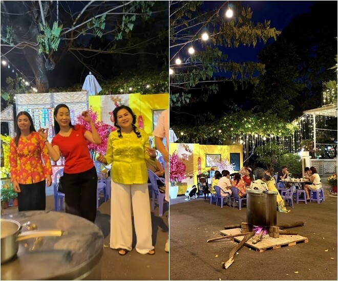 Đặc biệt nhất là khoảnh khắc trông bánh chưng. Rất đông người thân, bạn bè của gia đình cô tề tựu, cùng nhảy múa, ăn mừng bên nồi bánh. Cô liên tục bày tỏ: Chúng em rộn ràng bên nồi bánh chưng, Em vui cùng bạn bè người thân bên nồi bánh chưng. Tết vui, Tết đến rồi, Nồi bánh chưng, nhạc Xuân… và chúng em không thể ngồi yên...