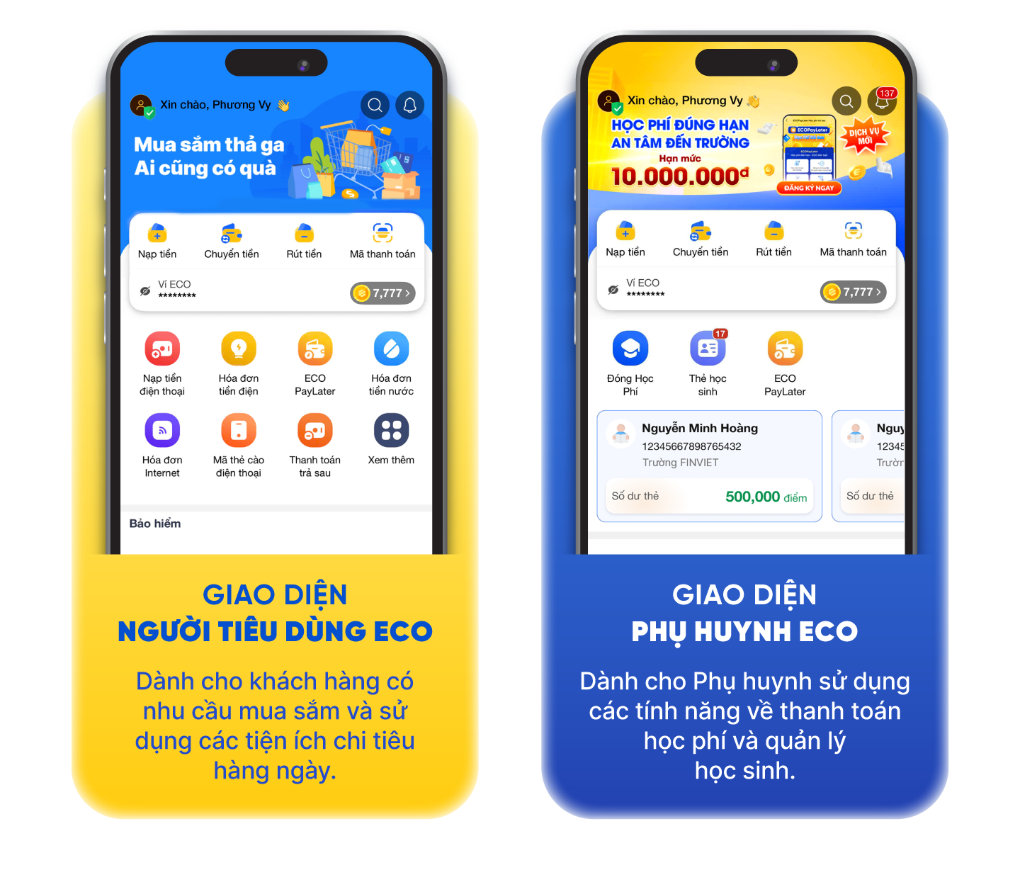 Sự kết hợp độc đáo này đưa ECO Me trở thành ứng dụng duy nhất trên thị trường hiện nay tập trung mang lại trải nghiệm chuyên sâu cho người dùng trong cả hai lĩnh vực giáo dục và tiêu dùng.