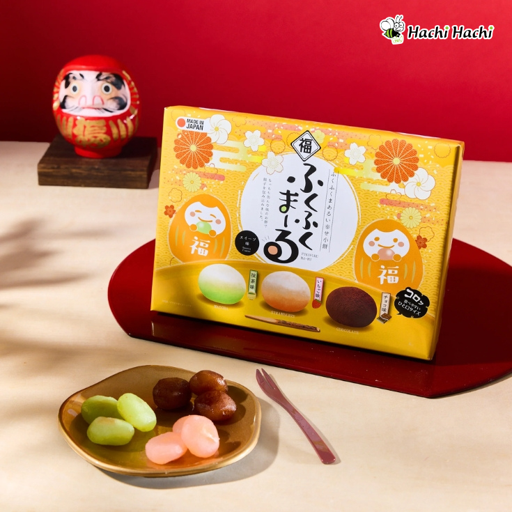 Bánh mochi Nhật Bản mềm dẻo, tròn đầy – biểu tượng may mắn và viên mãn ngày đầu năm