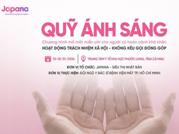 Japana minh bạch Quỹ Ánh Sáng phối hợp bệnh viện mắt TP. HCM mổ mắt miễn phí cho người có hoàn cảnh khó khăn