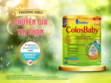 ColosBaby Gold 2+ đạt giải thưởng “chuyên gia tin chọn” danh mục sữa công thức cho bé tại Webtretho...