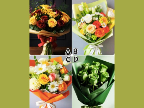 Trắc nghiệm tâm lý: Bạn sẽ nhận bó hoa nào?