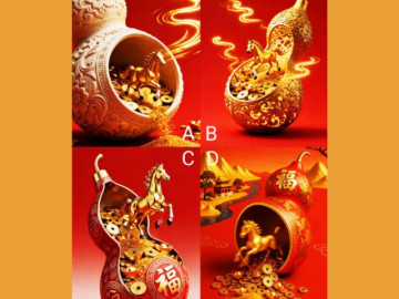 Trắc nghiệm tâm lý: Bức hình hồ lô và ngựa vàng nào thu hút bạn từ cái nhìn đầu tiên?