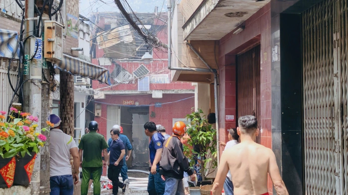 Hiện trường vụ cháy.