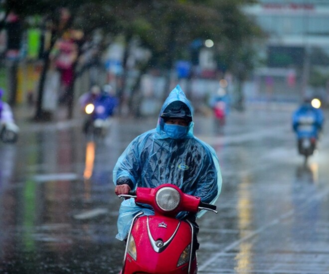Các tỉnh Bắc Bộ có mưa rải rác