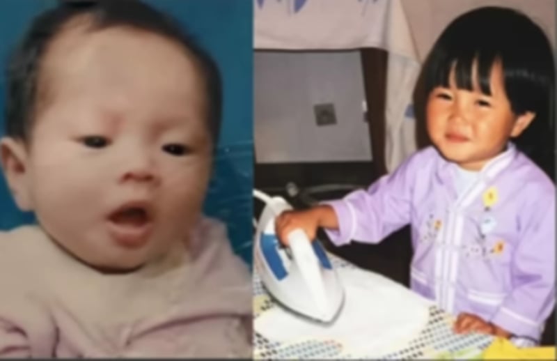 Hình ảnh thời thơ ấu của chị Trang ở bên Pháp