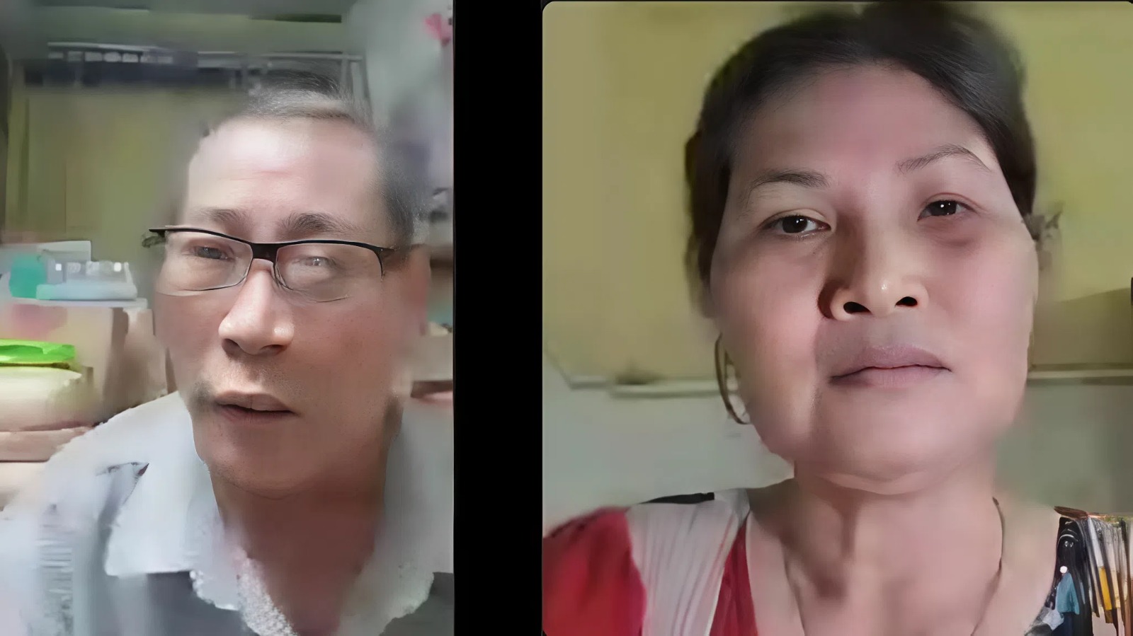 Chú Bắc và cô Thủy được kết nối để trò chuyện cùng nhau