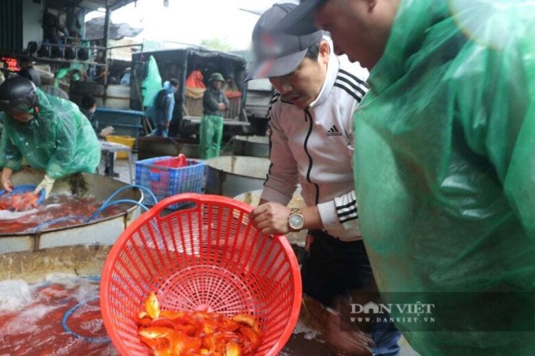 Anh Thành (áo trắng) đang chốt giá với tiểu thương. Ảnh: Gia Khiêm