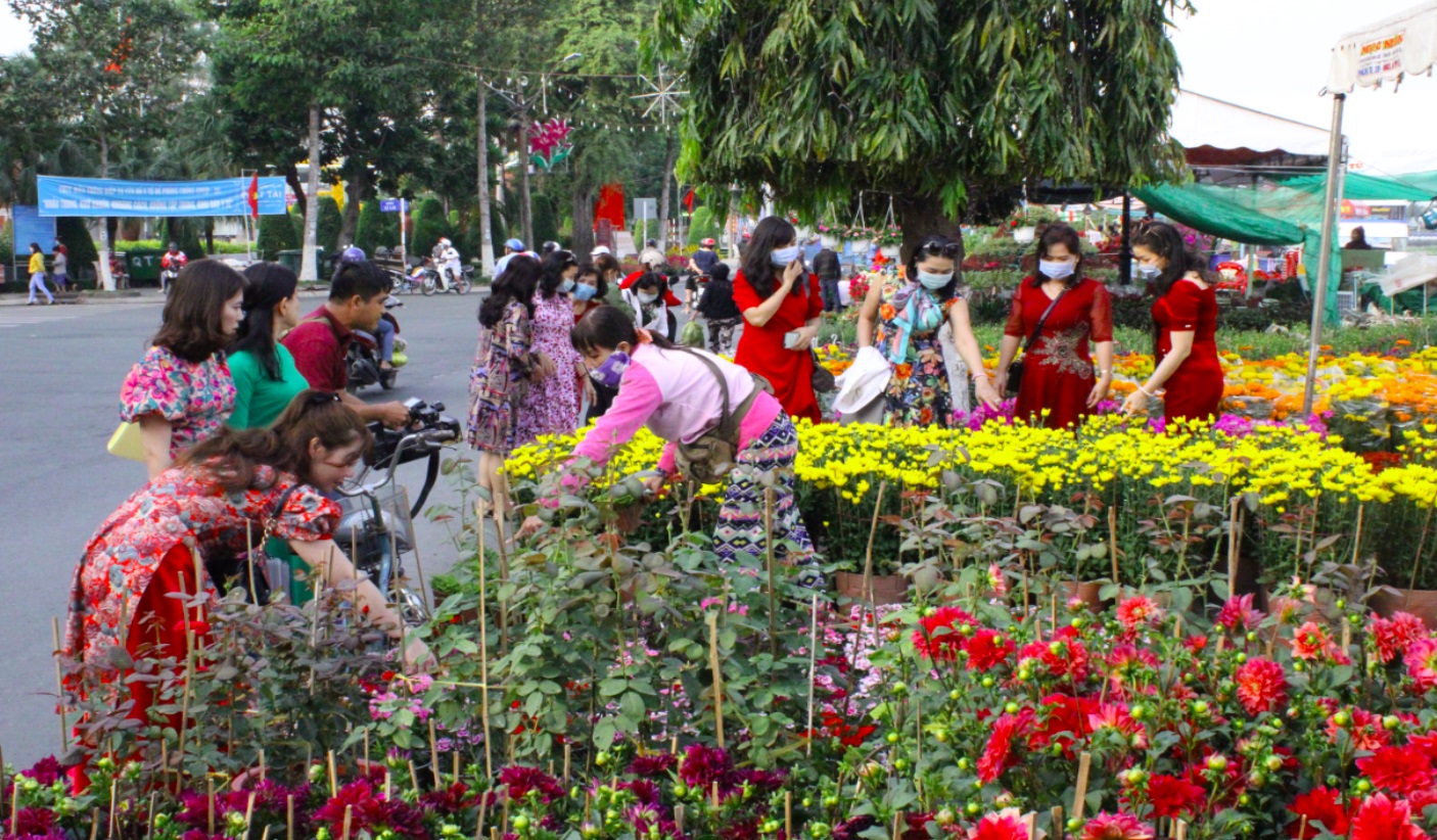 Chợ hoa Tây Tựu rực rỡ sắc màu