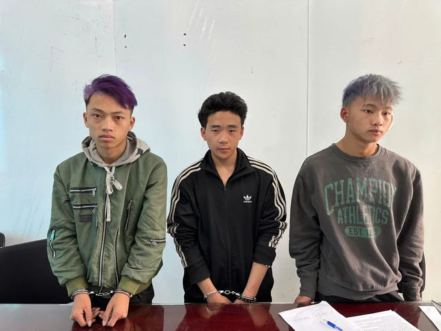 3 đối tượng trong vụ việc. (Ảnh: Công an tỉnh Bắc Ninh)