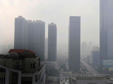 Sáng nay ô nhiễm không khí bao trùm Hà Nội