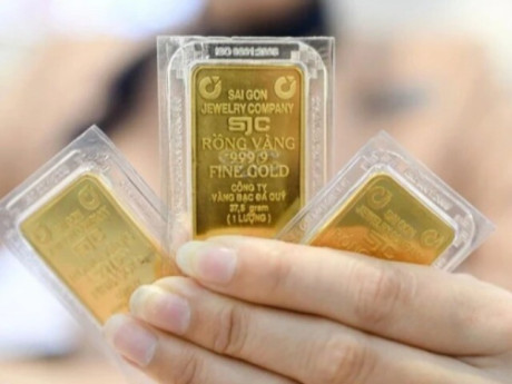 Sáng 17-3, giá vàng miếng SJC giảm trở lại, vẫn bỏ xa giá thế giới