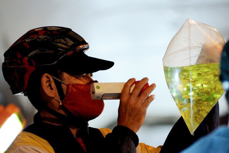 Soi đèn pin xem cá là “đặc sản” của khu chợ này