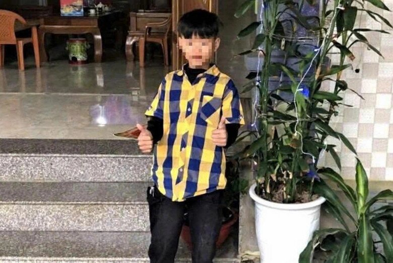 Nam sinh lớp 7 mất tích. (Ảnh GĐCC)