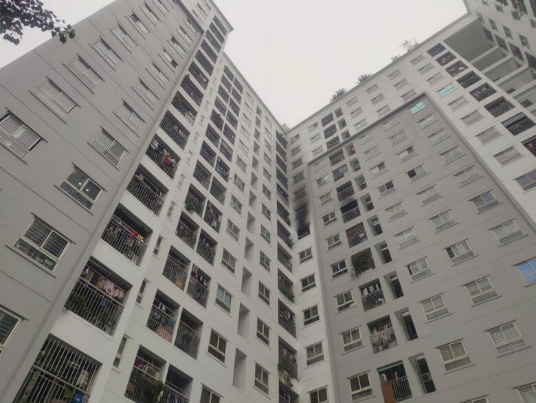 Khu vực xảy ra hỏa hoạn.