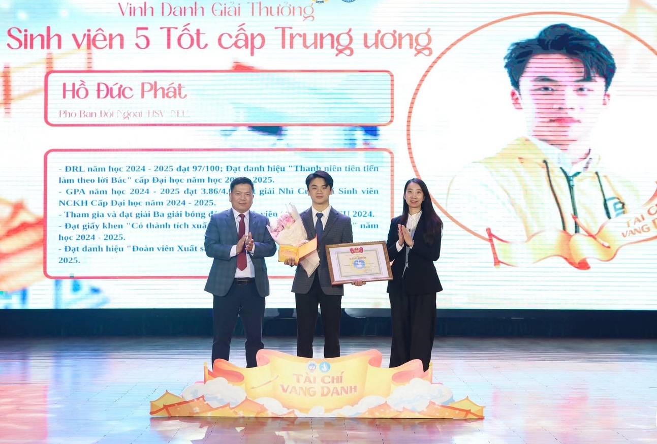 Danh hiệu Sinh viên 5 Tốt tiếp thêm sức mạnh để Phát cố gắng hơn
