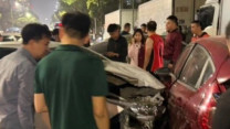 Hà Nội: Ô tô mất lái gây tai nạn liên hoàn ở Nguyễn Chánh, nhiều người nhập viện