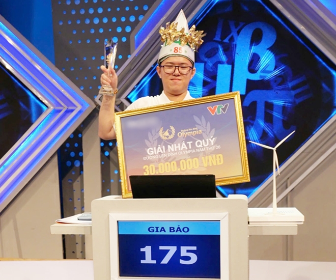 Trần Võ Gia Bảo - nhất quý 1 Đường lên đỉnh Olympia 2026