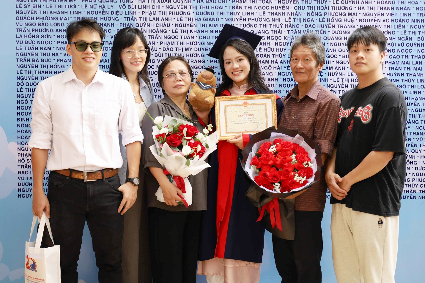 Gia đình là điểm tựa và là nguồn động viên lớn của Anh Thư