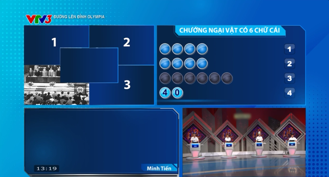 Từ khóa Vượt chướng ngại vật được giải đáp sau 2 gợi ý của chương trình