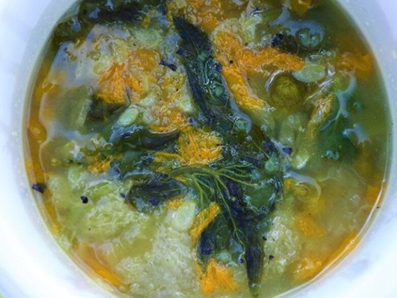 Món canh bồi đặc sản từ rau Rnhao