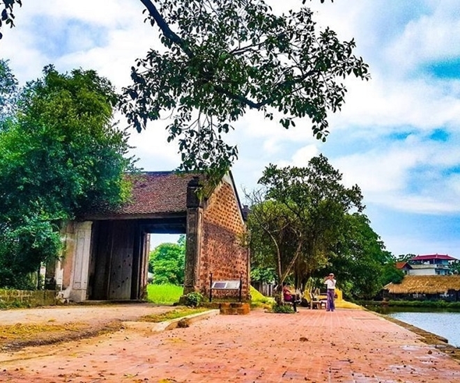 Bức tranh phong cảnh làng quê tuyệt đẹp