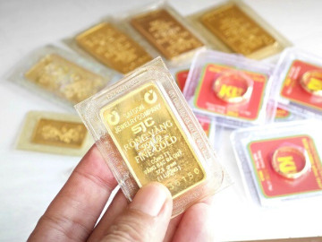 Giá vàng SJC thấp nhất hơn 1 tháng qua