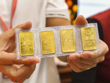 Chiều 8-1, giá vàng miếng SJC giảm nhanh