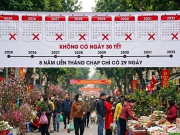 Vì sao từ năm 2025 trở đi, người Việt không được đón 30 Tết và khi nào ngày 30 Tết mới trở lại?