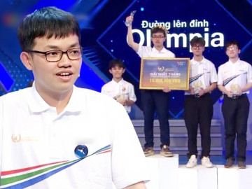 Vượt ba bạn trường chuyên, nam sinh Quảng Trị giành vòng nguyệt quế, ghi tên mình vào trận quý 2 Olympia