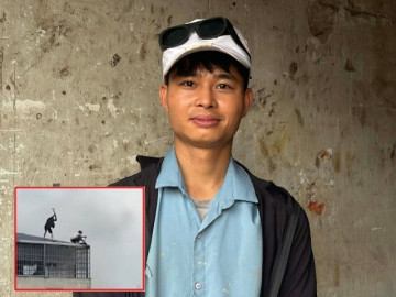 Người hùng phá mái tôn cứu người trong vụ cháy nhà 7 tầng: "Ai cũng sẽ làm như mình thôi"