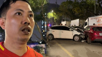 Lời kể của nạn nhân vụ ôtô đâm 9 xe trên đường Hà Nội