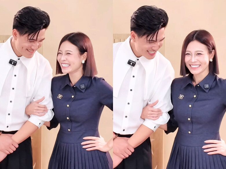 Hai diễn viên cùng hợp tác quảng cáo cho một thương hiệu thời trang.