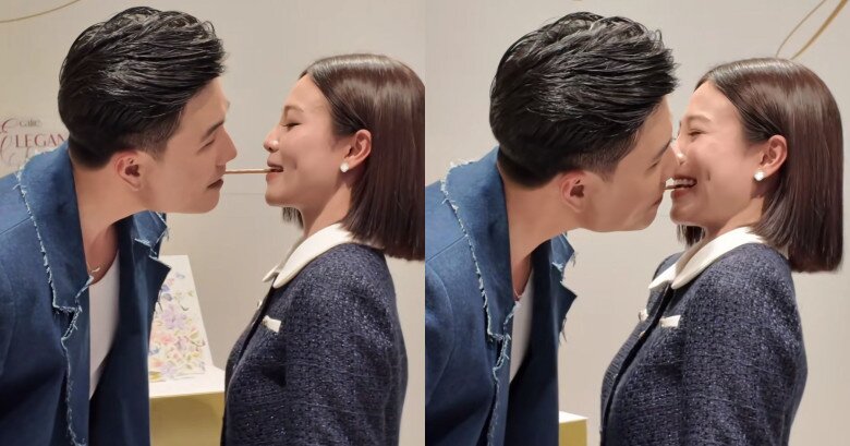 Hai người tham gia thử thách dành cho các cặp đôi.