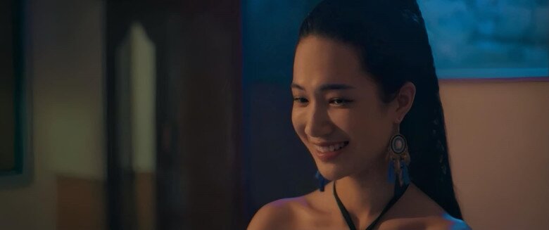 Thanh Huế từng gây ấn tượng khi vào vai Tuyết nương tử bí ẩn trong phim Độc Đạo. 